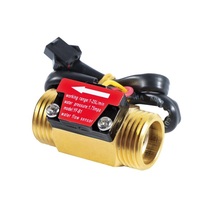 Medidor de flujo de turbina de cobre G1/2 "DN15 Sensor de Flujo de Agua 1-25L/min, Sensor de flujo de turbina, YF-B1 2024 - compra barato