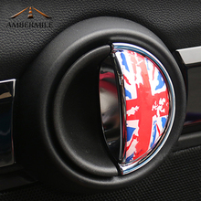 AMBERMILE 3D Epoxy Car Interior Door Handle Cover Stickers for Mini Cooper R56 R55 R60 R61 Countryman Accessories Car Styling 2024 - buy cheap