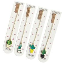 1PC Cute Cactus Bookmarks For Books Paper Page Marker Stationery School Supplies 2024 - buy cheap