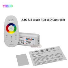 FUT025 DC12-24V 2,4G беспроводной сенсорный экран led RGB контроллер 18A RF пульт дистанционного управления для светодиодной ленты RGB/лампа/светильник/кран 2024 - купить недорого