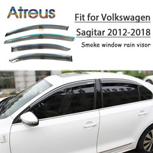 Atreus 1 Набор ABS для 2018 2017 2016 2015 2014-2012 VW Sagitar аксессуары для автомобиля вентиляционные солнечные дефлекторы защита Дымовое окно дождевой козырек 2024 - купить недорого