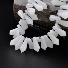 2017 New 50pcs/lot 8x20mm White Teardrop Faceted Beads Crystal Glass Beads For Jewelry Making Necklace Craft Curtain DIY Beads 2024 - buy cheap