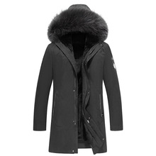 New arrival winter jacket men parka with fox fur hood russian winter coats and jackets inside thick warm fur plus size 2024 - buy cheap