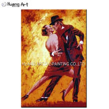 Artist Hand-painted High Quality Impression Flamenco Dancer Oil Painting on Canvas Terence Gilbert Golden Tango Oil Painting 2024 - buy cheap