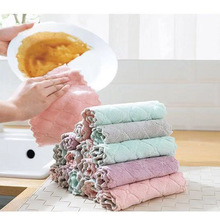 8pcs/lot Home Microfiber Towels for Kitchen Absorbent Thicker Cloth for Cleaning Micro Fiber Wipe Table Kitchen Towel Microfiber 2024 - buy cheap