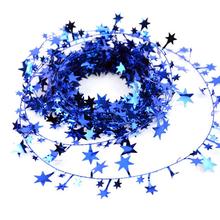 1PCS Christmas Tree Hanging Star Pine Garland Christmas Decoration Ornament new year 5m Wholesale christmas decorations for home 2024 - buy cheap