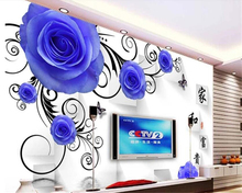 Beibehang-papel tapiz de pintura behang, Fondo de sala de estar, foto HD, alivio floral, 3D efecto visual, mural de papel tapiz para hotel y baño 2024 - compra barato