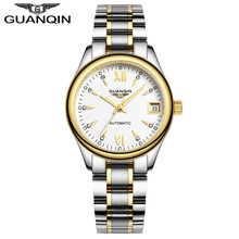 Womens Watches GUANQIN Date Luminous Rainstone Automatic Watch Waterproof Mechanical Watch Brand Luxury Stainless Steel Back 2024 - buy cheap
