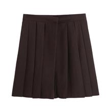 JK uniformes de escuela secundaria para mujer, Falda corta plisada de cintura alta estilo Harajuku Preppy, color café, talla grande 2024 - compra barato