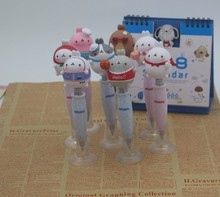 Korean new cartoon potatoes rabbit ball pen creative animal sucker pen,cute base shaking ball point pen 2024 - buy cheap