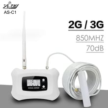 Amplificador de sinal de celular atnj, 200 metros quadrados, 3g, cdma, 850mhz, 70db, ganho, gsm 850, repetidor de telefone, kit inteligente, impulsionador de sinal 2024 - compre barato