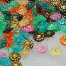 50/100 pcs Cloth Acryl Buttons sewing/craft Mix color PT07 2024 - buy cheap