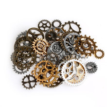 Mix Alloy Mechanical Steampunk Cogs & Gears Pack DIY Pendant Jewelry Craft 50g 2024 - buy cheap