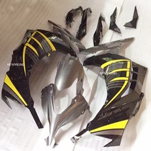 Kits de carenado de plástico negro/amarillo para Kawasaki ZX300R 2013-2015, carenados de plástico negro EX300 15 13 14 ABS Ninja 300 2024 - compra barato