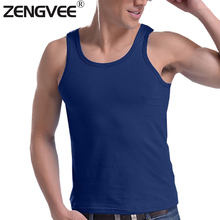 2017 New Men Tank Tops Quality Vest Undershirts Cotton Underwear Tanks 7 color for Choice 2024 - buy cheap