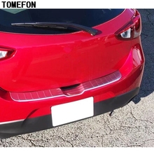 TOMEFON-placa de desgaste de umbral de puerta, caja trasera de acero inoxidable, embellecedor de Pedal para Mazda 2, Mazda2, Demio, DJ, 2014, 2015, 2016 2024 - compra barato