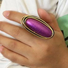 Женские богемные большие кольца MANILAI, фиолетовые металлические кольца ручной работы из акриловой проволоки, массивные ювелирные изделия, винтажные аксессуары 2024 - купить недорого