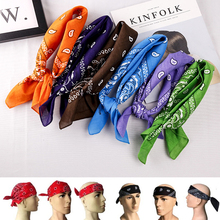 High quality 55x55cm bandana Unisex Hip Hop Fashion Headwear Hair Band Neck Scarf Wrist Wraps Square scarves print Handkerchief 2024 - buy cheap