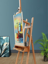 Easel Caballete Foldable Lifting Chevalet En Bois Artist Oil Paint Stand Portable Wood Painting Easel Stand Painting Accessories 2024 - buy cheap