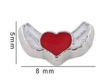 20PCS/lot Heart Wing Floating Locket Charms Fit For Magnetic Memory Floating Locket Jewelrys Making 2024 - buy cheap