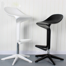 2PCS/Set Modern European Creative Spoon Design Swivel Barstool ABS High Bar Chair Rotating 57-76CM Height Adjustable Bar Chair 2024 - buy cheap