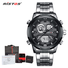 Ristos Brand Digital Analog Wristwatch Fashion Watch Relojes Masculino Hombre Multifunction Man Sport Chronograph Casual Watches 2024 - buy cheap