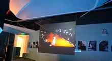 Hot selling! Fast shipping black color Rear projection foil/film for Stores, Airport ,Exhibition hall ,Bank 2024 - buy cheap
