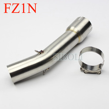 FZ1 FZ1N FZ1000 Motorcycle Exhaust Muffler Middle Pipe Motorbike Mid Link Connect Pipe Tube For Yamaha FZ1 FZ1N FZ1000 2024 - buy cheap