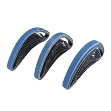 DRELD 10Pcs 25 * 762mm  Abrasive Sanding Belts for Air Belt Sander Zirconia Alumina for Metal Grinding Polishing Grit 60 80 120 2024 - buy cheap