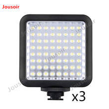 3PCS Godox LED 64 photo camera lights Video Lamp LED64 Lights For N C S Digital Camera Camcorder DV  CD50 2024 - buy cheap