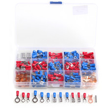 300PCS Assorted Insulated Electrical Wire Crimp Cable Connector Spade Butt Ring Fork Set Ring Lugs Rolled Terminals Kit with Box 2024 - buy cheap