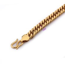 Pulseira de cobra dourada 18cm, bracelete indiano, joia para homens, bracelete aleatório para homens b0802 2024 - compre barato