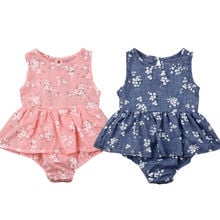 New Summer Infant Baby Girl Clothes Sleeveless Newborn Bodysuits Tutu Dress Outfits 2024 - buy cheap