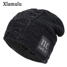 Xlamulu Skullies Beanies Winter Hats For Men Knitted Hat Women Gorras Baggy Warm Soft Neck Balaclava Male Bonnet Beanie Hats Cap 2024 - buy cheap
