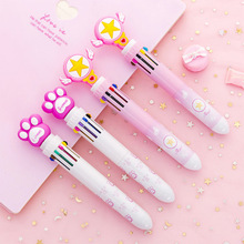 Bolígrafo de unicornio de 10 colores para estudiantes, suministros escolares Kawaii, bonitos, novedad, 1 unidad 2024 - compra barato