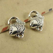 10 pçs/lote 20x13 MILÍMETROS Antique Silver Fish Fecho Da Lagosta Ganchos Para Colar Pulseira Cadeia Jóias DIY Apreciação de Acessórios 2024 - compre barato