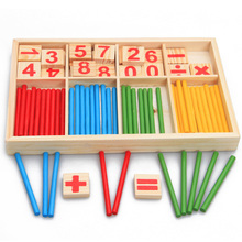 Wooden Toy Counting Sticks Intelligence Digital Montessori Mathematical Early Educational Toys Gifts For Children Kids Baby 2024 - buy cheap