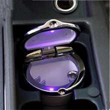 Car Styling auto Cigarette ashtray with LED lamp For Toyota Highlander Camry Corolla RAV4 Yaris Land Cruiser PRADO Reiz Succeed 2024 - buy cheap