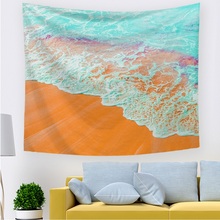 Hanging cloth background cloth sea beach tapestry bedroom living room decoration painting tapestry wall decoration mat 2024 - buy cheap