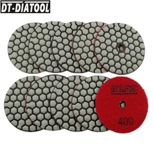 DT-DIATOOL 10pcs/set Resin Bond Diamond Flexible Polishing Pads Dry Sanding wheel 80mm For Ceramic Sanding Disks Diameter 3inch 2024 - buy cheap