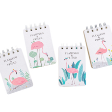 1pcs/lot Creative portable flamingo series Small Coil Diary Notebook Stationery student supplies 2024 - buy cheap