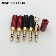 50Pcs Copper Mini 2.5mm Stereo 3 Pole with Clip Male Plug 2.5 Audio Speaker Jack for Headphone DIY Repair Connector 2.8mm Hole 2024 - buy cheap