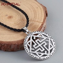Kinitial colar com pingente valkyria, colar nórdico escandinavo tipo amuleto viking, joias nórdicas na moda escandinavo 2024 - compre barato