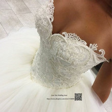 Vestido de novia de lujo con perlas de encaje, largo hasta el suelo, espalda baja, 2016 2024 - compra barato