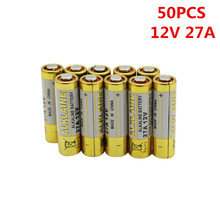 50 unids/lote 27A 12V batería alcalina seca 27AE 27MN A27 para timbre de puerta, alarma de coche, walkman, control remoto de coche, etc. 2024 - compra barato