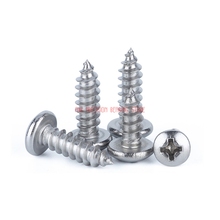 2021 Wood Screws Vis 304 Grade M5.5x10/12/14/16/16/18/20 Mm Stainless Steel Round Head Tapping Screw Wood Phillips Pan Self 2024 - buy cheap