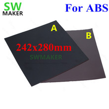 280x242mm para ABS magnético impresión cama cinta estampado a cuadros etiqueta engomada placa de construcción cinta Flex placa para Flyingbear P905X 3D impresora 2024 - compra barato