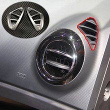 Moldura de salida de aire acondicionado para Renault Captur 2013, 2014, 2015, 2016, ABS, mate, cubierta de marco, accesorios de estilo de coche, 2 uds. 2024 - compra barato