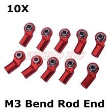 10Pcs RED M3 Metal Ball Head Holder Bend Rod End For 1/10 RC Axial SCX10 D90 D110 MST Crawler Truck 2024 - buy cheap