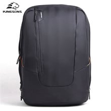 Kingsons Brand Korean Style Unisex Book Bag Men Waterproof Solid Bag Teenager Large Capacity Travel Bag Men Shoulder Bag 2024 - buy cheap